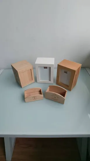 Restaurants and Coffee Shops Stylish Internal Straps Wood Napkin Holder Tissue Box