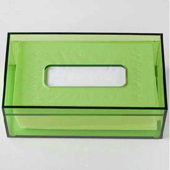 Unique Acrylic Box for Tissue Storage in Hotels and Homes