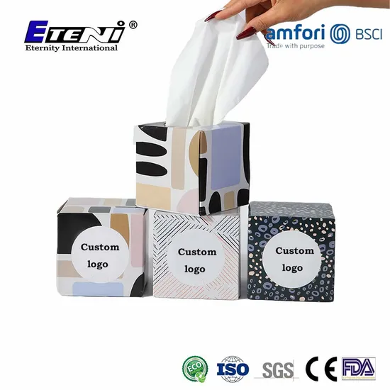The Most Popular Size 200*190mm Eco Friendly Facial Tissue Box 