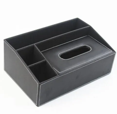 Leather Multifunction European Style Tissue Box 